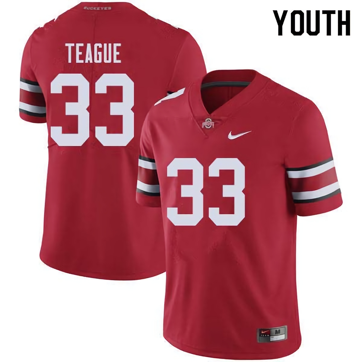 Master Teague Ohio State Buckeyes Youth NCAA #33 Nike Red College Stitched Football Jersey EGB4656ZC
